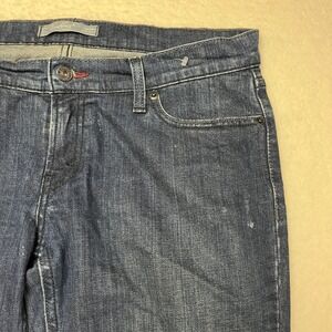 Levis 524 Skinny Jeans‎ Womens 11 L Dark Wash Blue Low Rise Stretch Denim